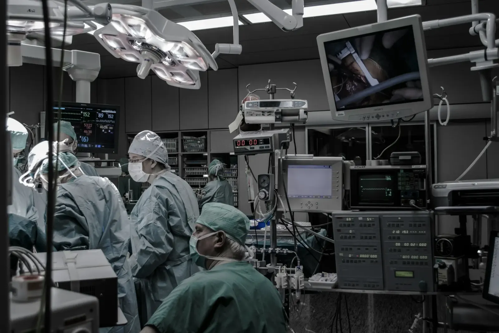 Anesthesia team performing procedure at California surgical center